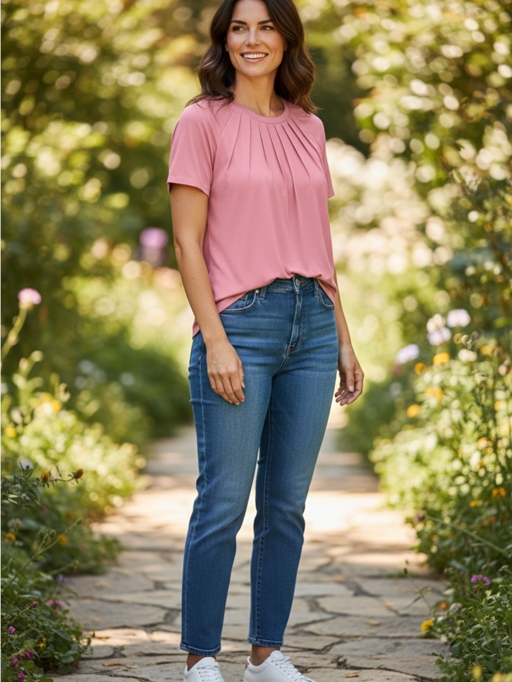 Automet Lg Women's Pink Short Sleeve Tee